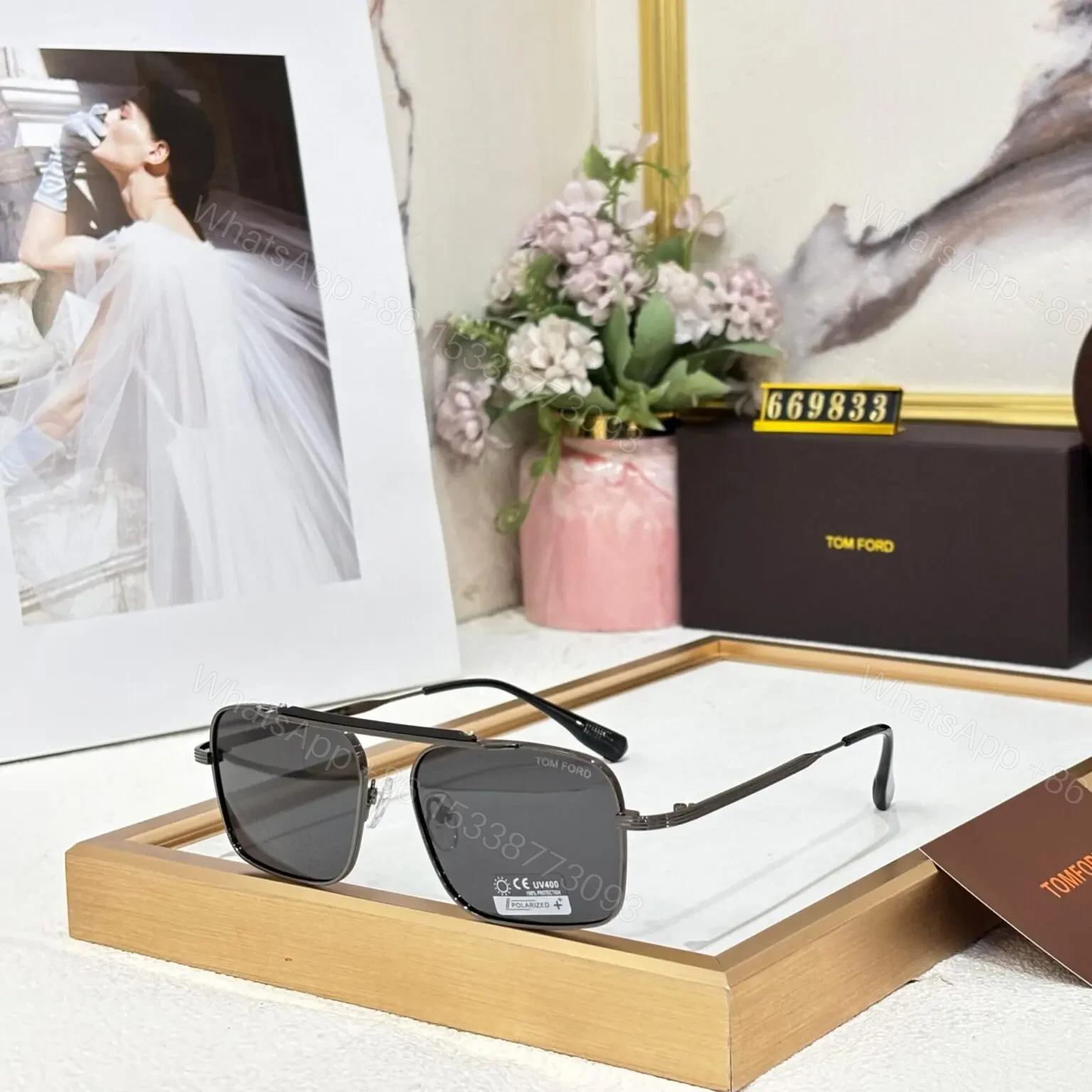 Tomford Polarized Sunglasses Black — view 1