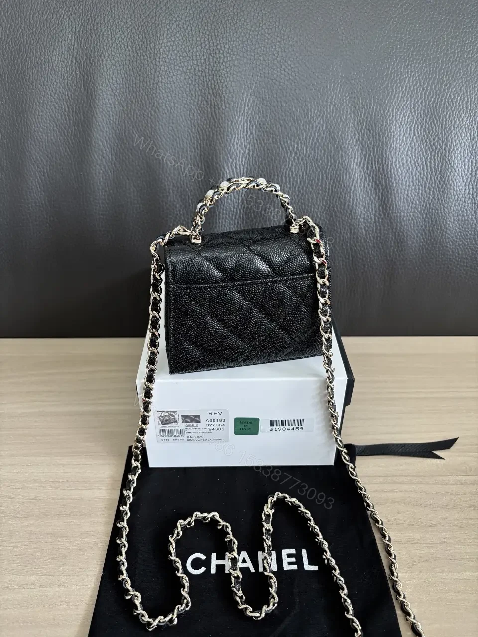 View 7 of Mini Quilted Chain Bag: Luxurious Everyday Classic