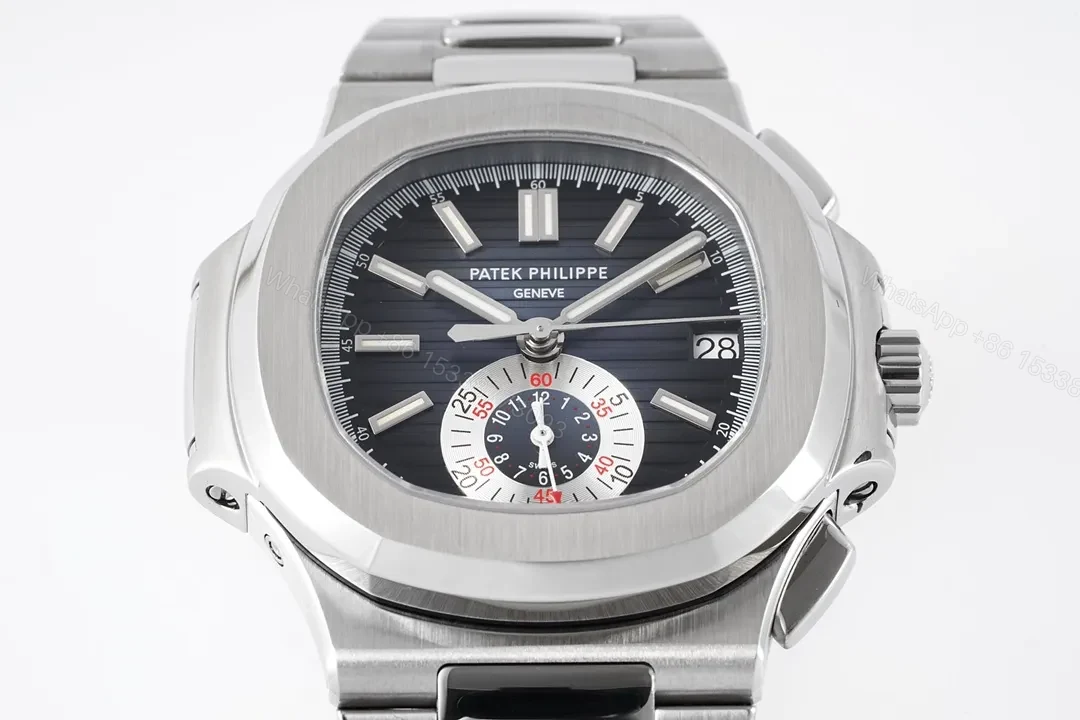 View 3 of Patek Philippe 5980 Silver Chronograph Watch