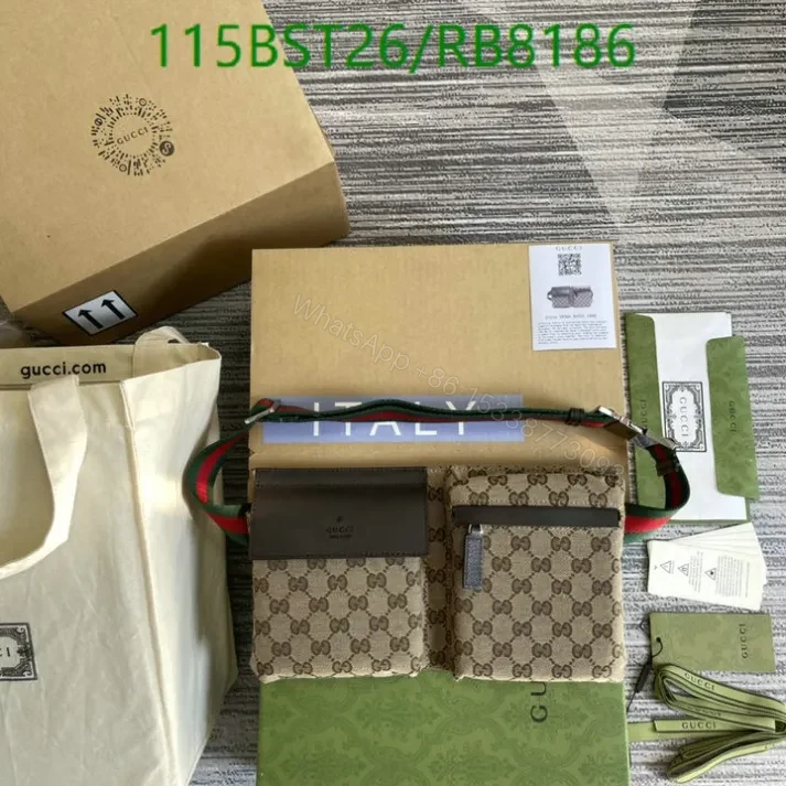 View 5 of Gucci Canvas Belt Bag Unisex RB5574