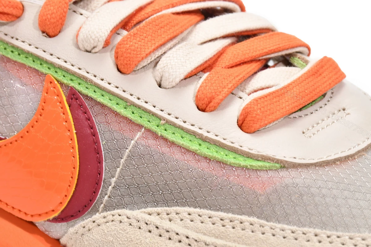 View 6 of CLOT x sacai x Nike LDWaffle Orange Blaze DH1347-100