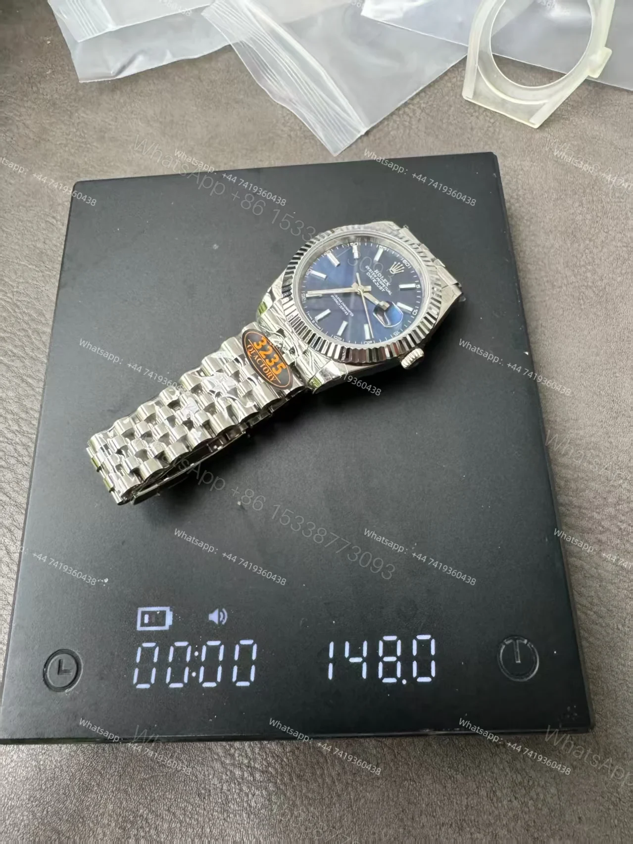 View 16 of Rolex Datejust M126334 Blue Dial 1:1 Replica Jubilee 41MM 3235 Movement Super Clone Watch