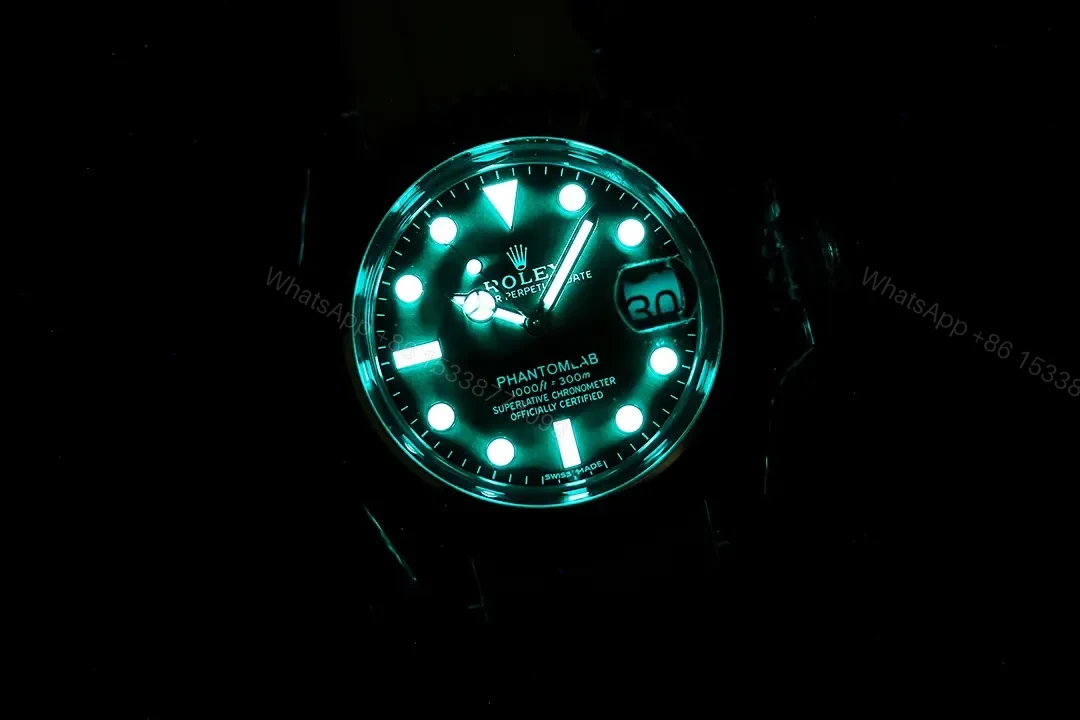 View 6 of Rolex Submariner Date Sapphire Rainbow replica 40MM White Rubber Strap Edition RG-SUB-DATE-SAPPHIRE-RAINBOW-WHITE-RUBBER-40