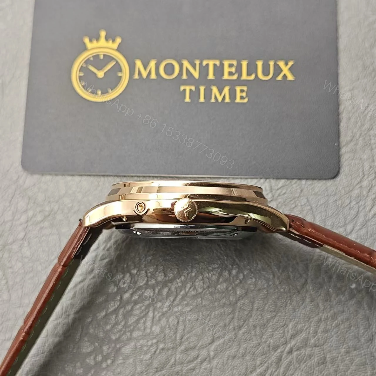 View 6 of Jaeger-LeCoultre Master Ultra Thin Moon Rose Gold Super Clone Replica