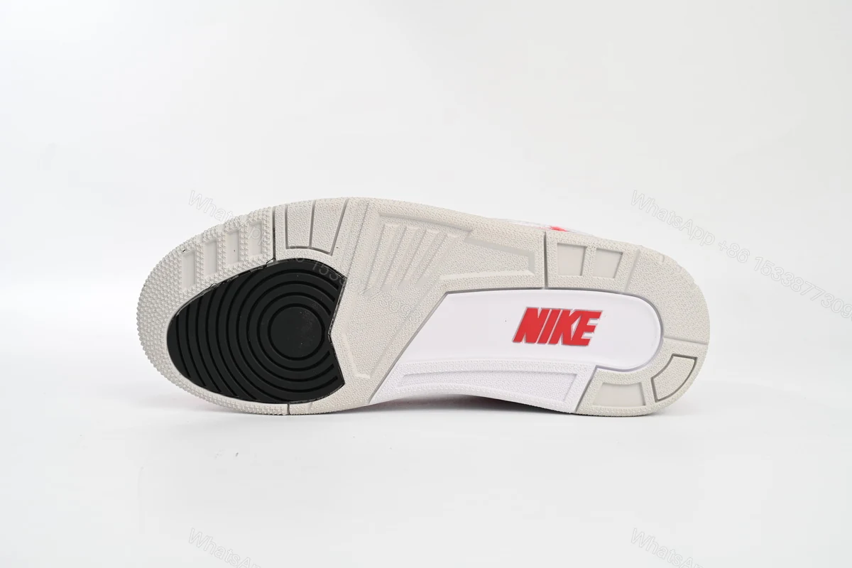 View 4 of Air Jordan 3 Retro Tinker White University Red