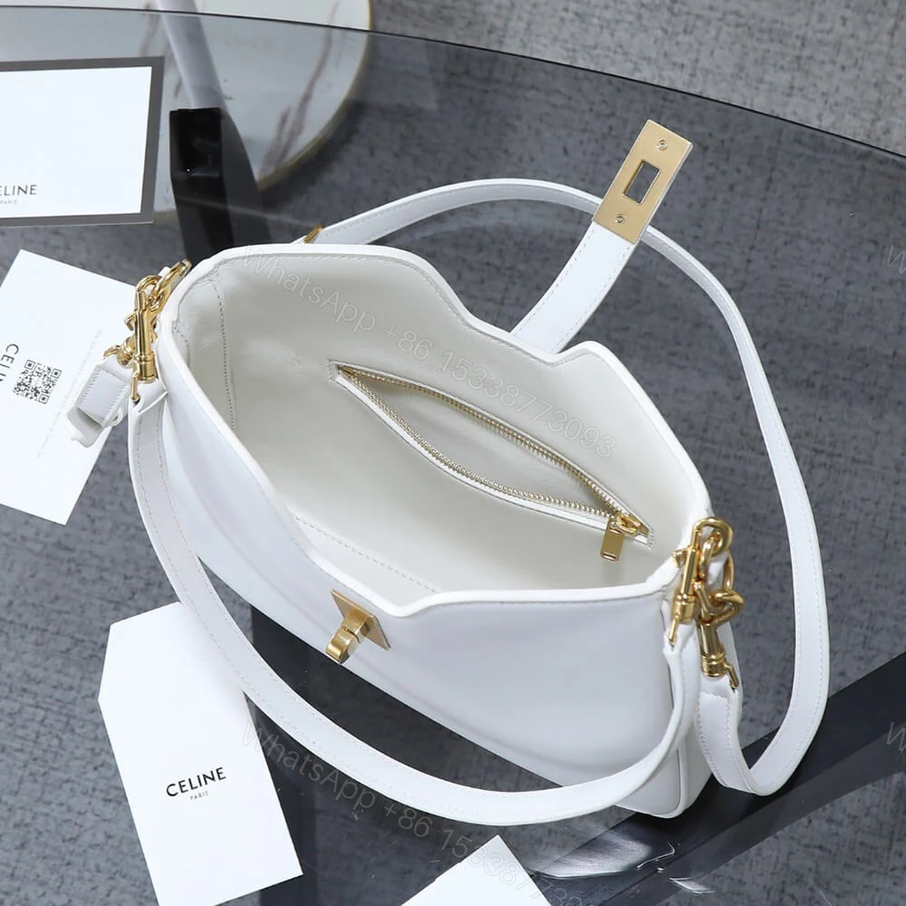 View 8 of CELINE SMALL CAMILLE 16 SOFT BAG IN SMOOTH CALFSKIN