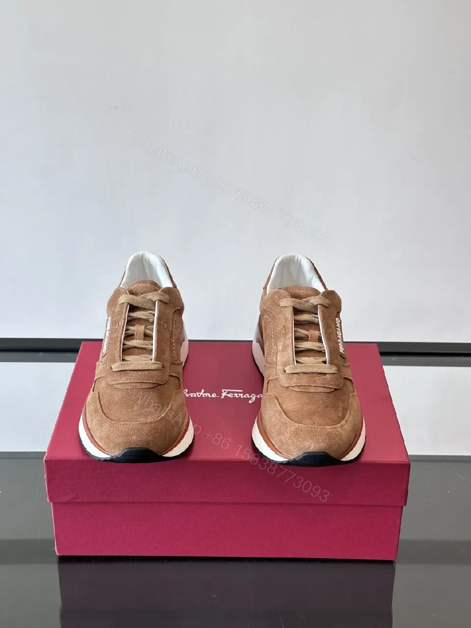 View 2 of Textured Suede Luxury Sneakers - Everyday Comfort High-Tops