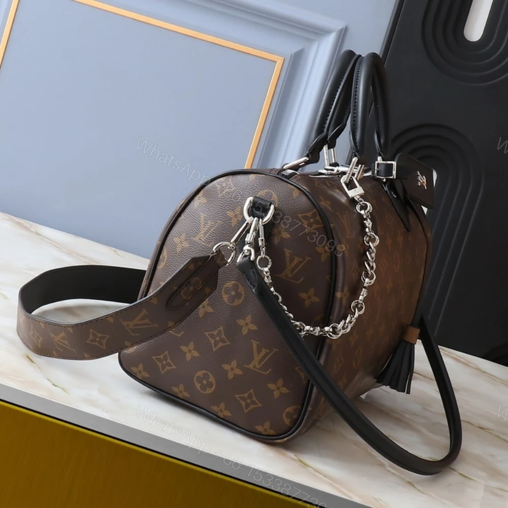 View 9 of Louis Vuitton Speedy Soft 30 Dark Brown 30Cm M12243