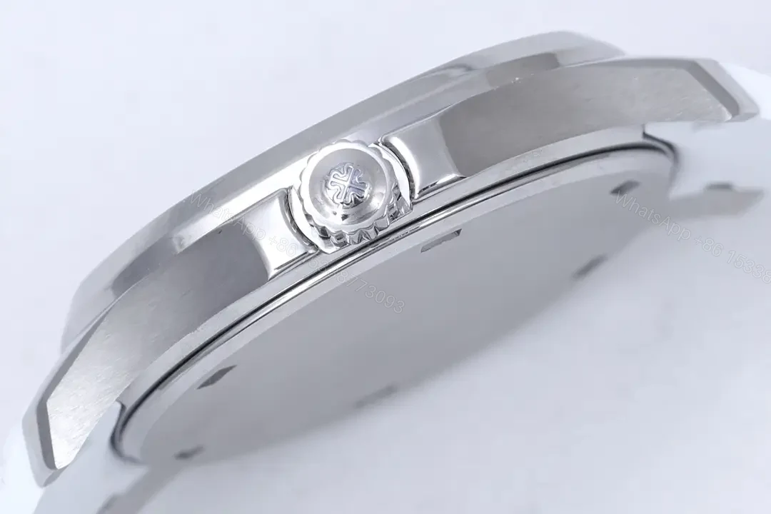 View 7 of Patek Philippe Aquanaut White Diamond Watch Rubber Strap Ultimate 39MM PP-AQUANAUT-39-WHT-DIA-RUB