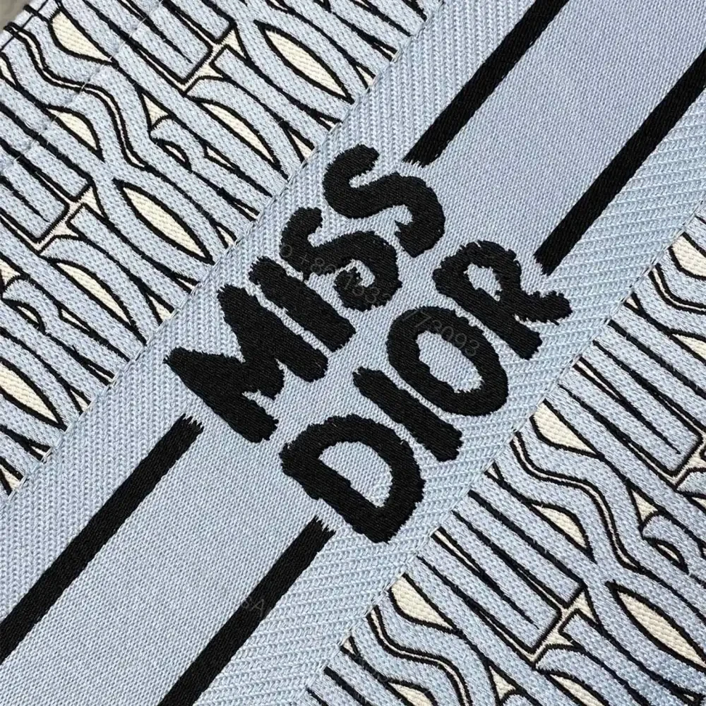View 6 of 高仿Dior*BookTote系列M129M44W購物袋Miss黑藍中號免檢版