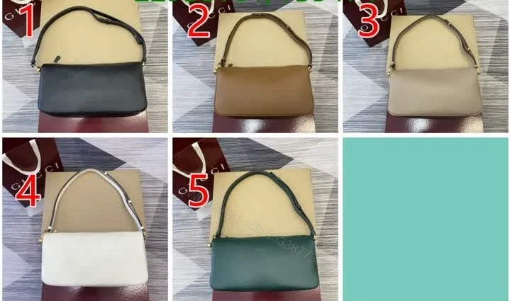 View 2 of Gucci Half Horsebit Medium Shoulder Bag TB5474