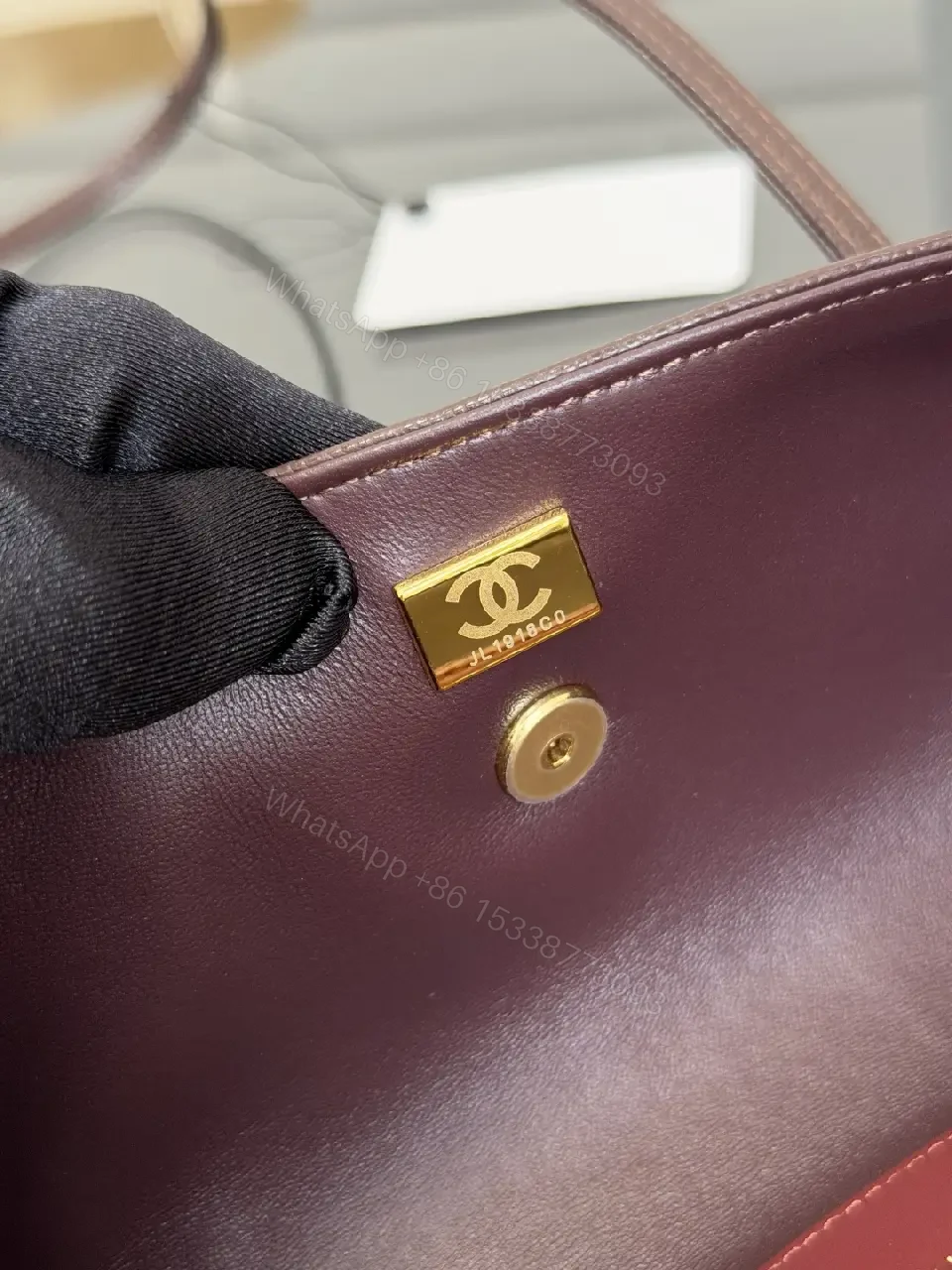 View 11 of Chic Pebbled Mini Bag: Structured, Gold Hardware, Hand-Stitched Luxury