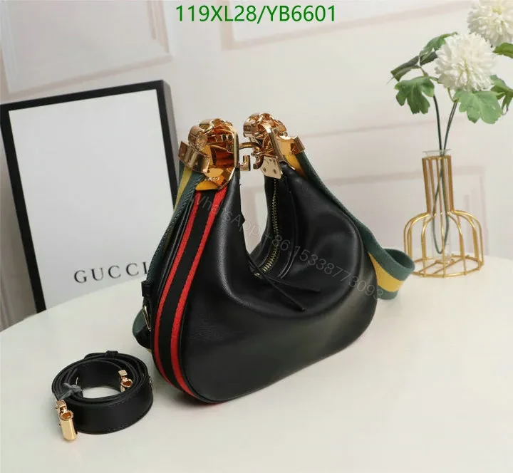 View 7 of Black Gucci Small Shoulder Bag Lookalike VRX310