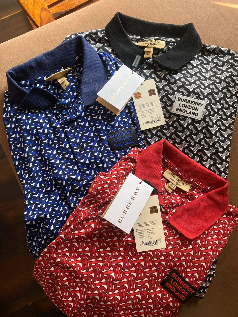 View 2 of FIRST COPY BURBERRY FORMAL CASUAL IMPORTED SUMMER POLO T-SHIRT (Copy)