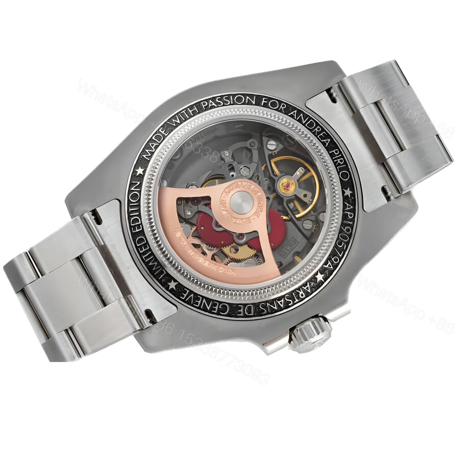 View 4 of Rolex Oyster Perpetual 114200 Skeleton Dial Replica