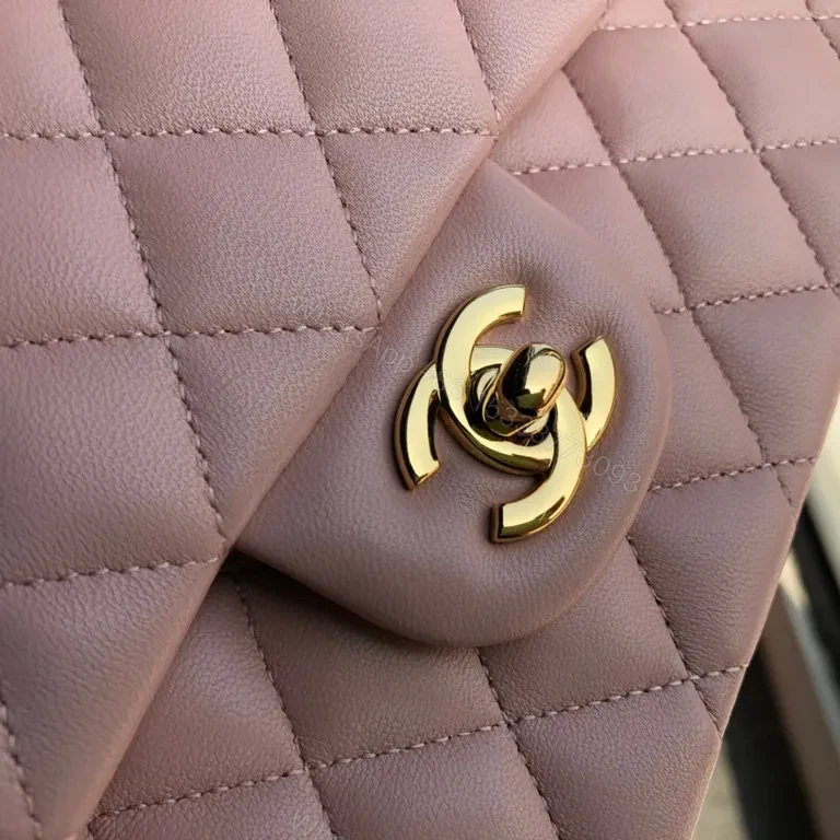 View 7 of Soft Pink Quilted Chanel-Inspired Flap Bag