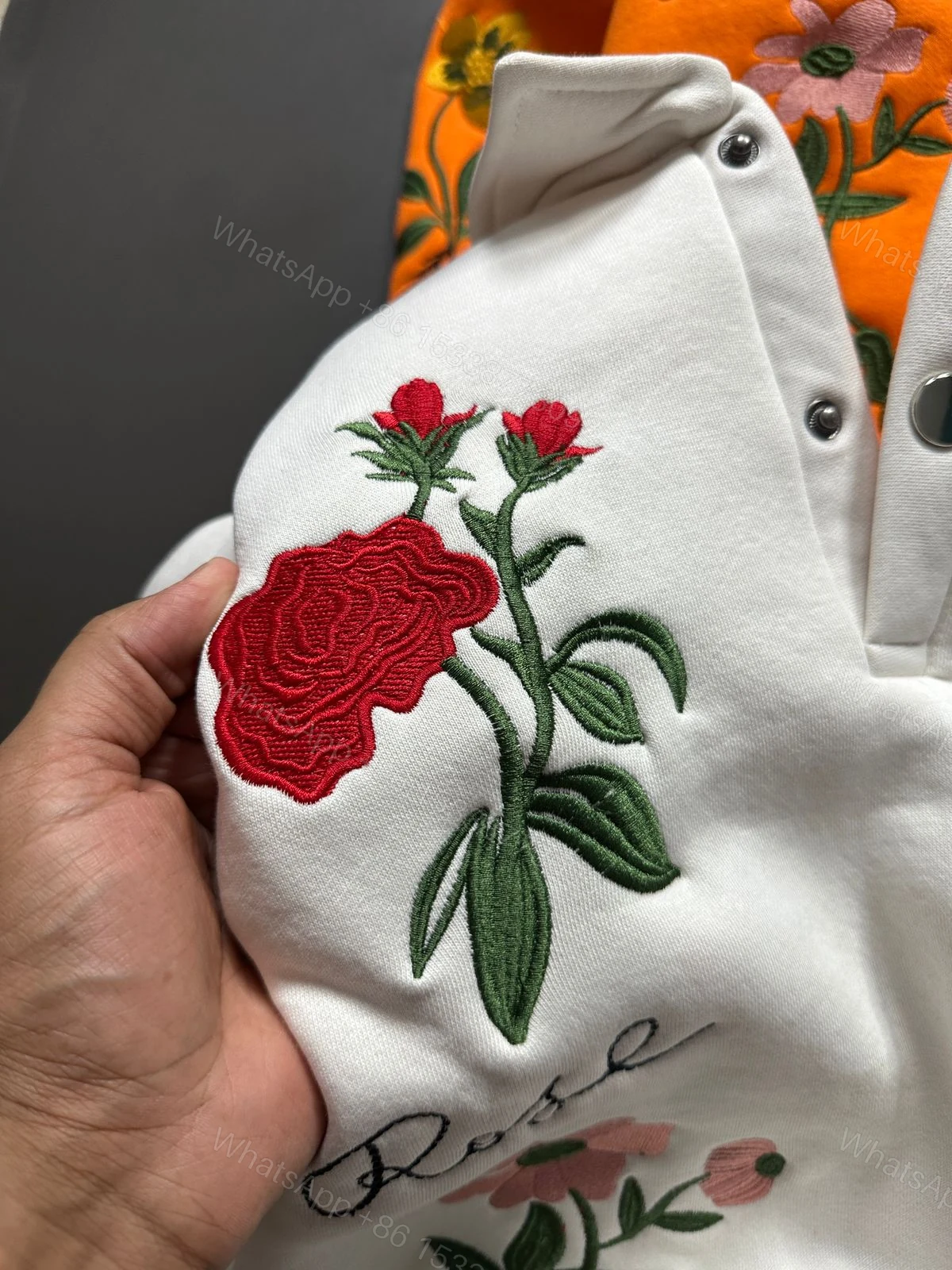 View 4 of FIRST COPY DIOR COLLAR SWEATSHIRT FOR MEN