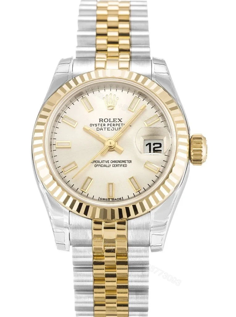 Replica Rolex Lady-Datejust Silver Dial 179173-2 26 mm — view 1