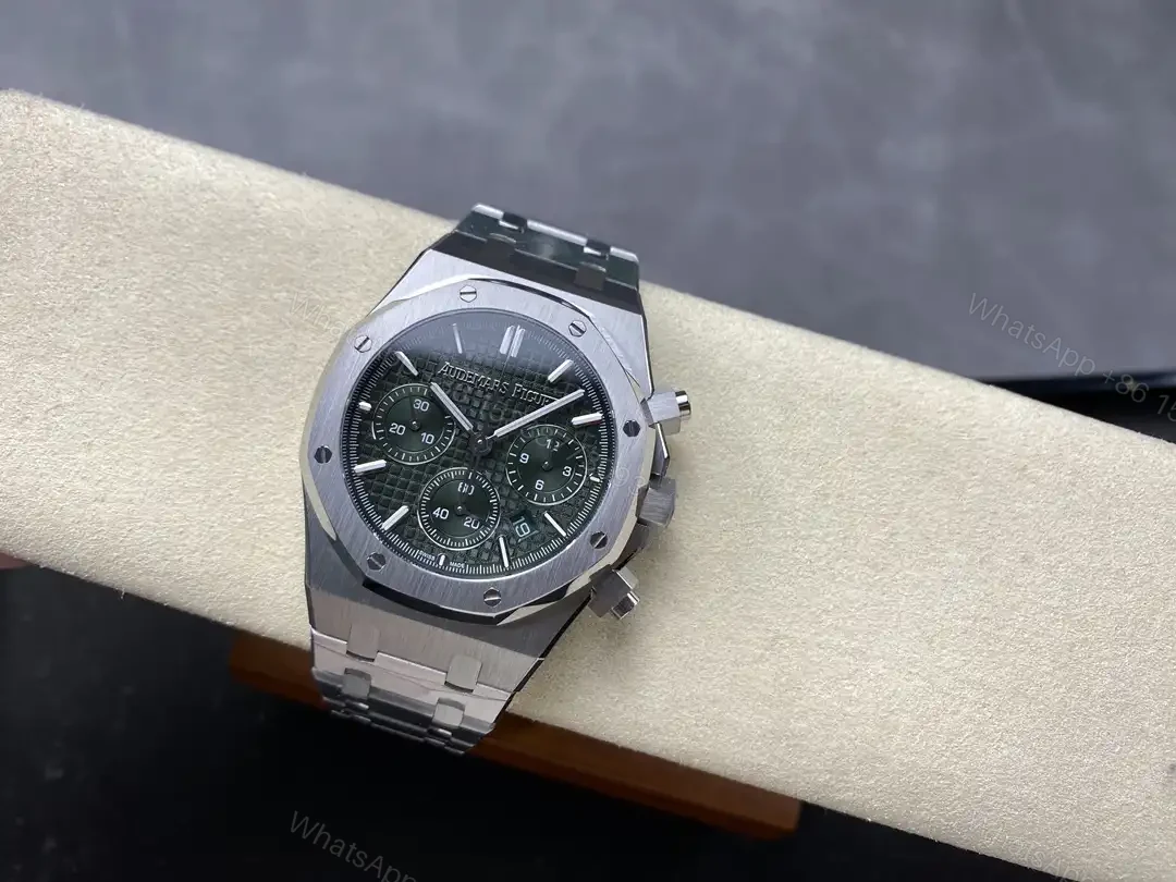 View 5 of Audemars Piguet Royal Oak Chronograph 41 Stainless Steel Green Dial 50th Anniversary 26240ST.OO.1320ST.04