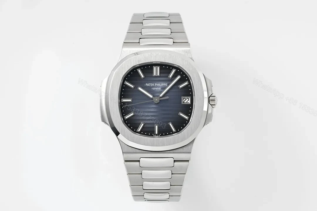 Patek Philippe 5811G Blue Nautilus Watch — view 1
