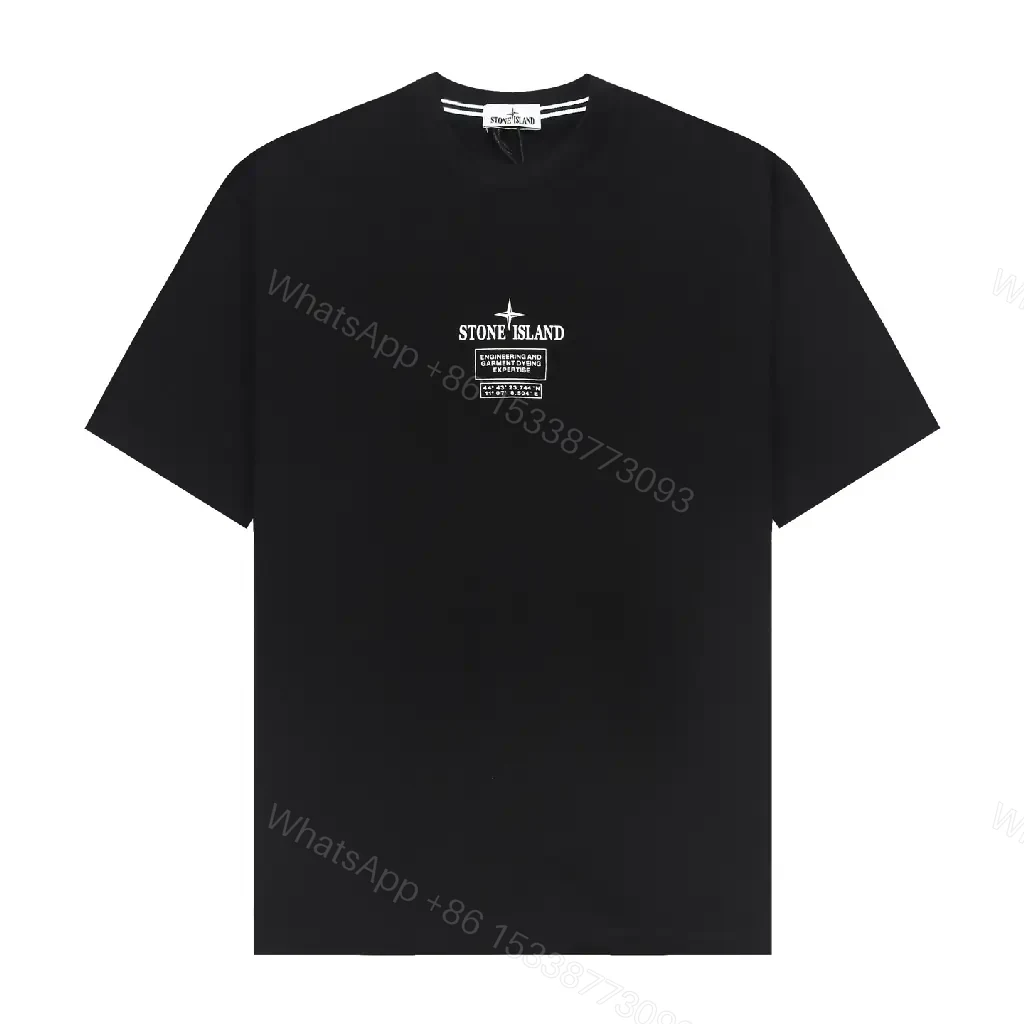 View 10 of Black Cotton Crest Tee — Minimalist, Modern Utility, SoftFeelTM