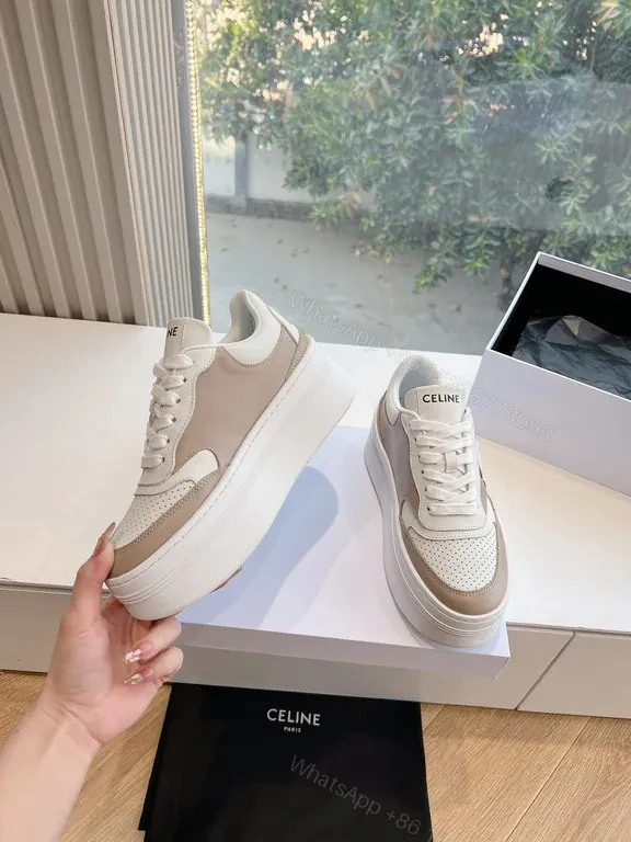 View 6 of Minimalist Luxury Sneakers: Celine-Inspired, Leather, Perforated, Everyday Comfort