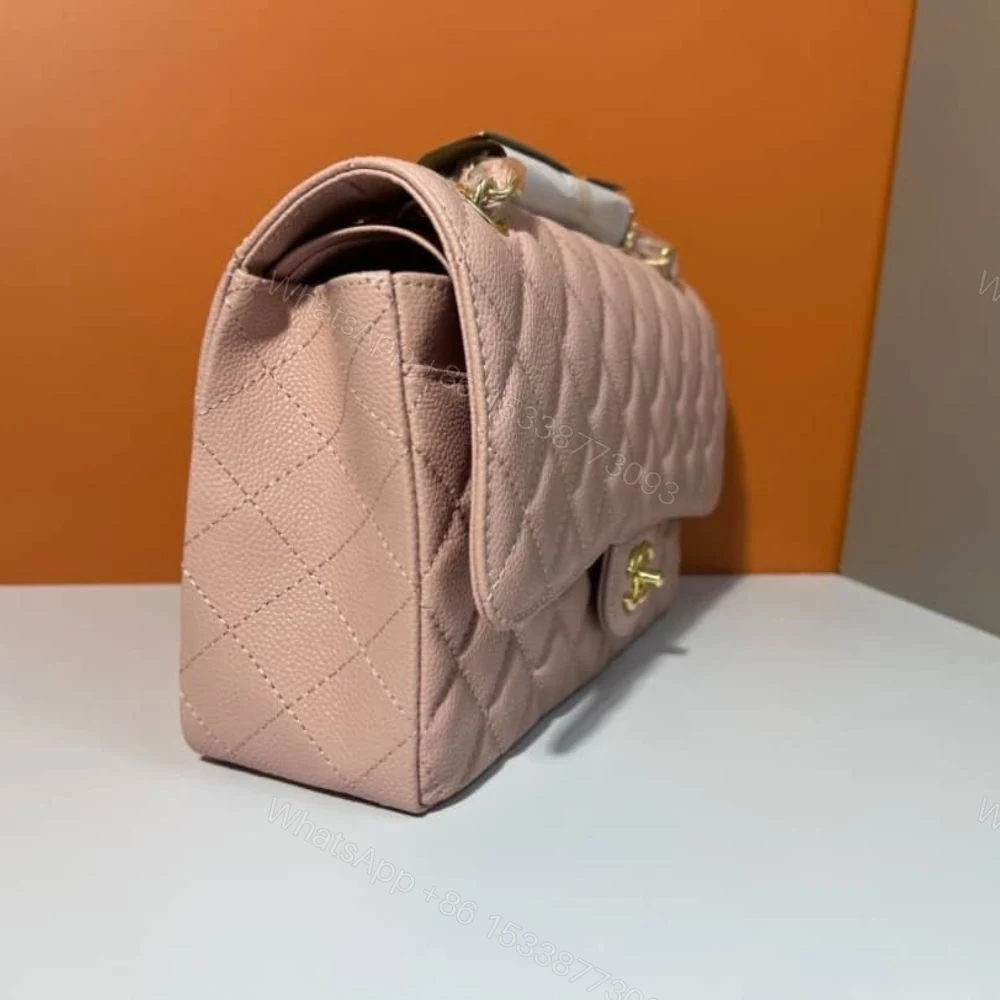 View 3 of Chanel Classic Medium Flap Bag Pink And Gold 25Cm