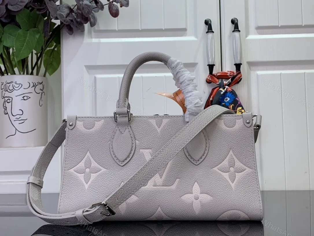 View 6 of Monogram Texture Leather Messenger Bag: Timeless Luxe, All-Day Comfort