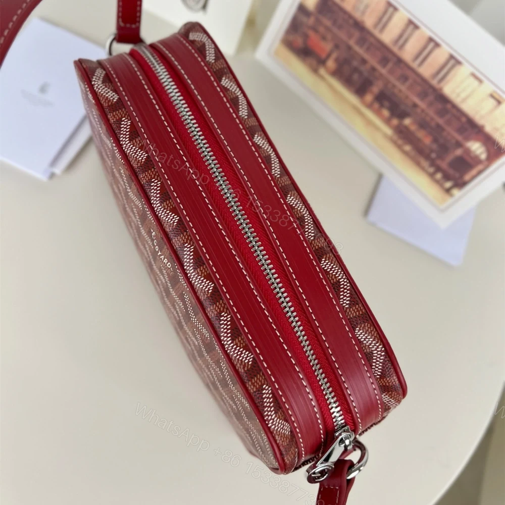 View 3 of 高仿Goyard*CAPVEP10相機郵差包紅色小號免檢版
