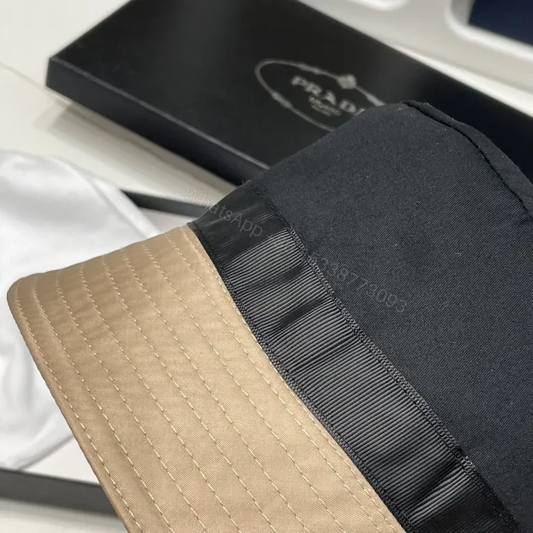 View 9 of Sand-Beige Prada Nylon Bucket Hat: Everyday Luxury