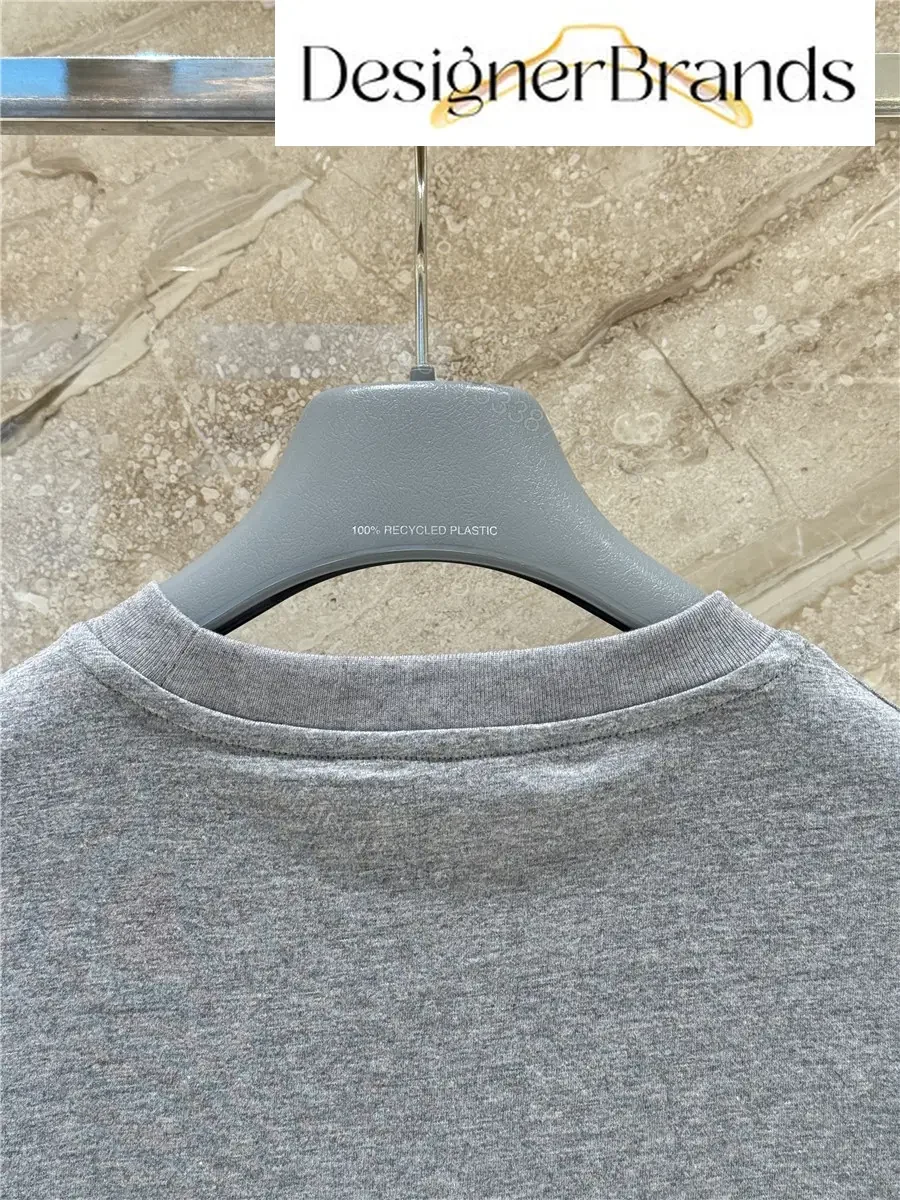View 8 of Prada Grey Cotton Short-Sleeve T-Shirt