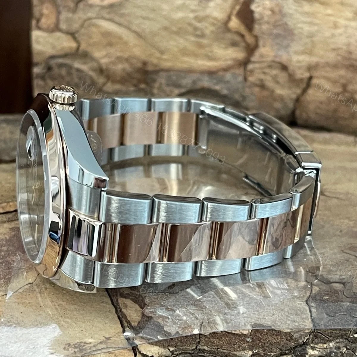 View 5 of Replica Rolex Datejust 41 Grey Dial Jubilee
