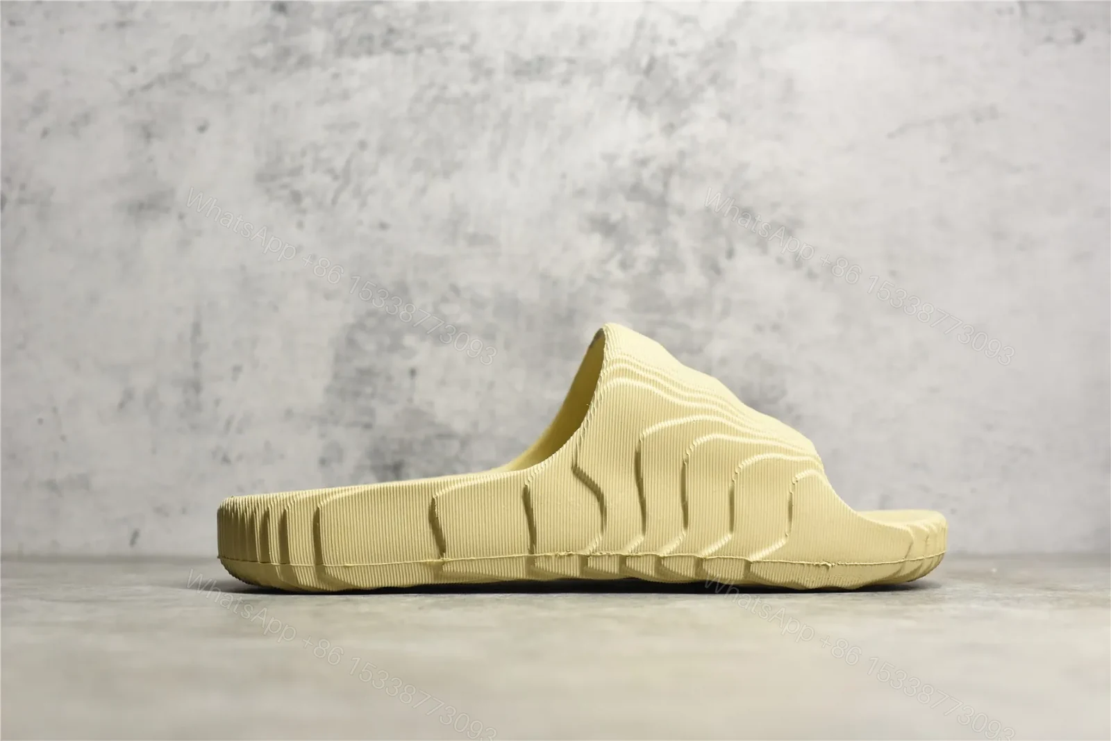 View 3 of UA originals adilette yellow