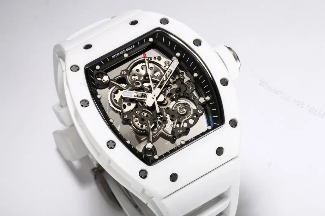 View 2 of JB Factory BBR Richard Mille RM055 White Ceramic Watch