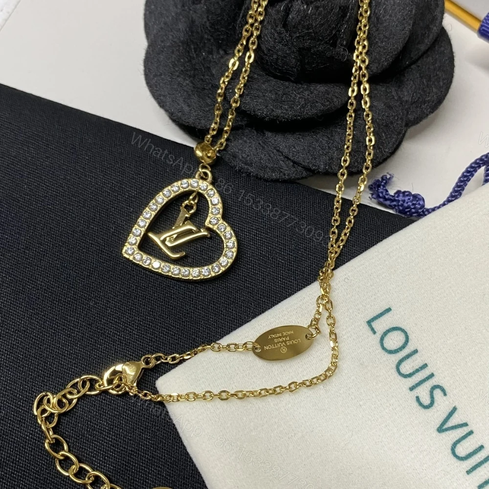 View 5 of LOUIS VUITTON MY LV HEART NECKLACE GOLD TONE M02389