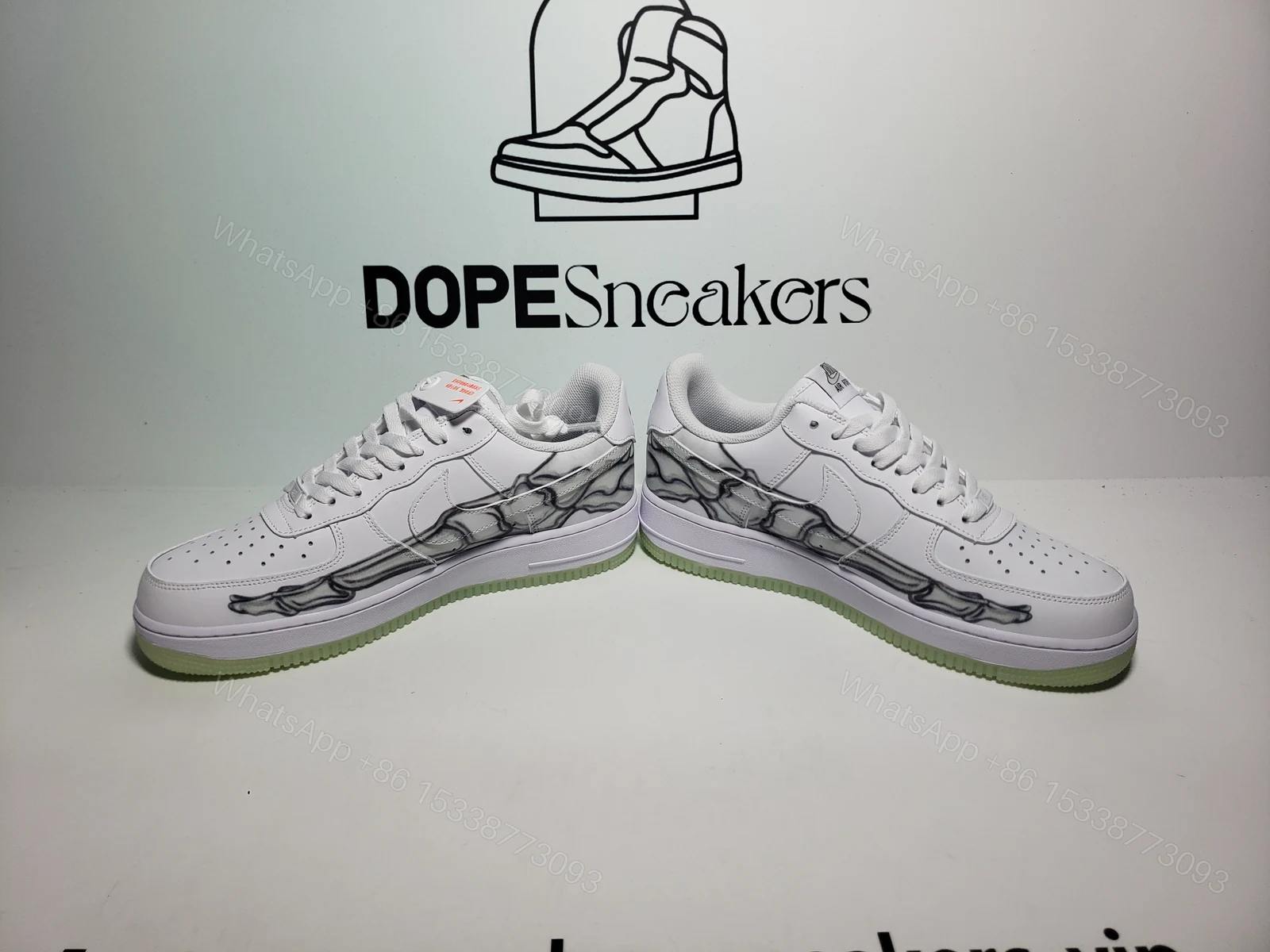 View 11 of Nike Air Force 1 Low Skeleton Halloween (2018) BQ7541-100
