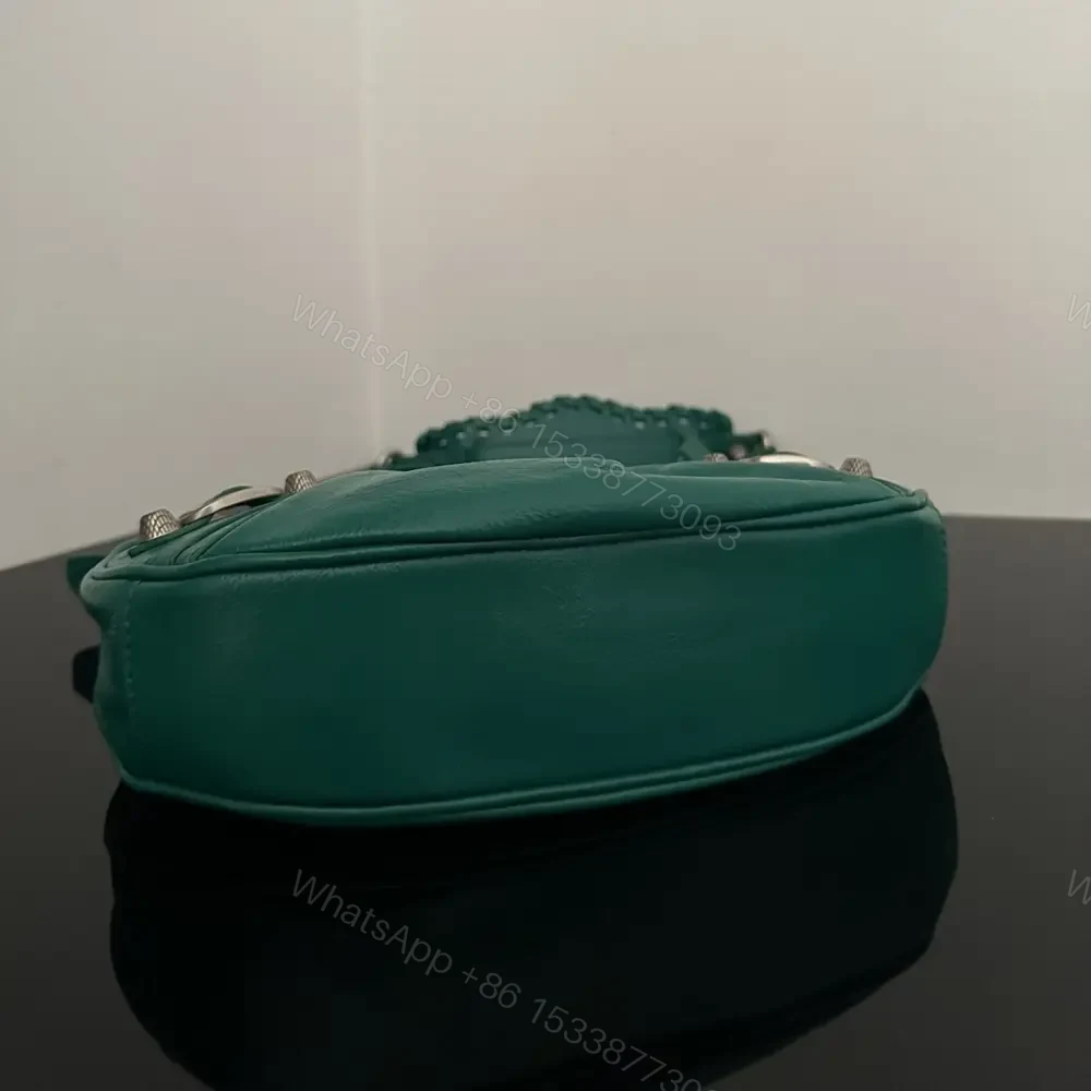 View 7 of 高仿Balenciaga*LeCagole系列餃子包綠色S