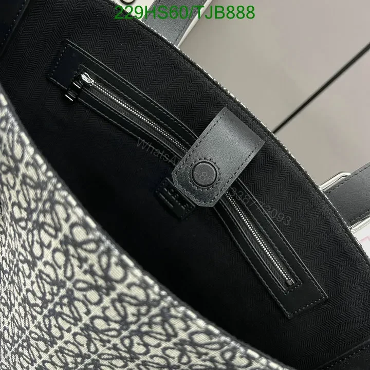 View 19 of Loewe Dark Grey Black Canvas and Cowhide Horizontal Tote IO955
