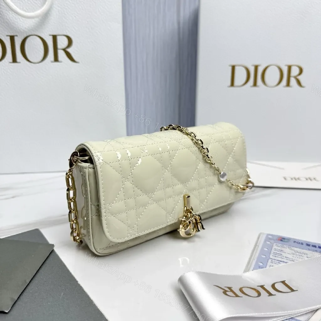 View 3 of Chic Quilted Mini Bag with Gold Chain Shine