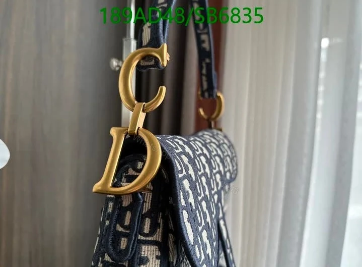 View 9 of Dior Knockoff Saddle Bag 3351- Oblique Canvas