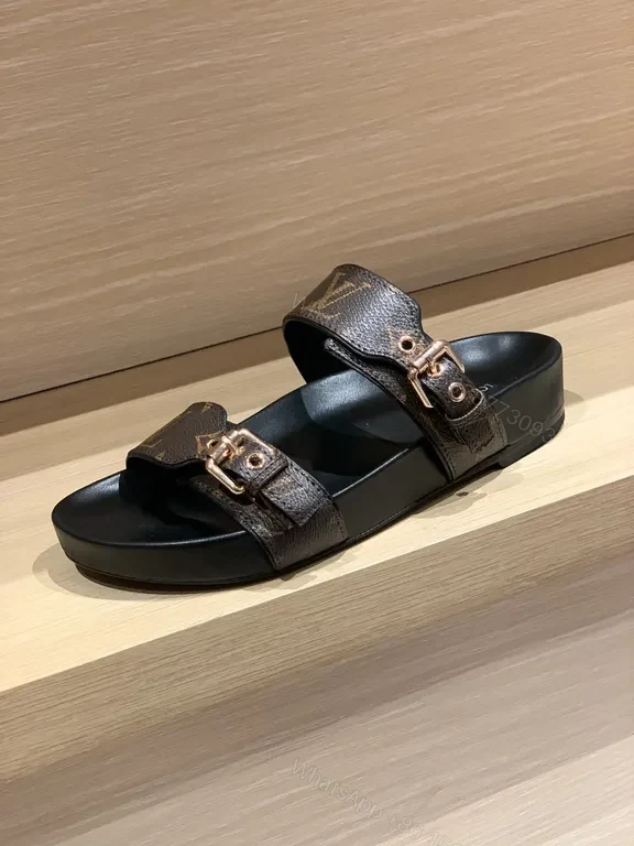 View 8 of Monogram Sandals: Louis Vuitton-Inspired Cushioned Sandals