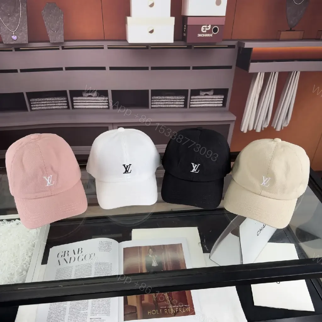 View 5 of Pastel Cotton Six-Panel Cap with LV Emblem Embroidery