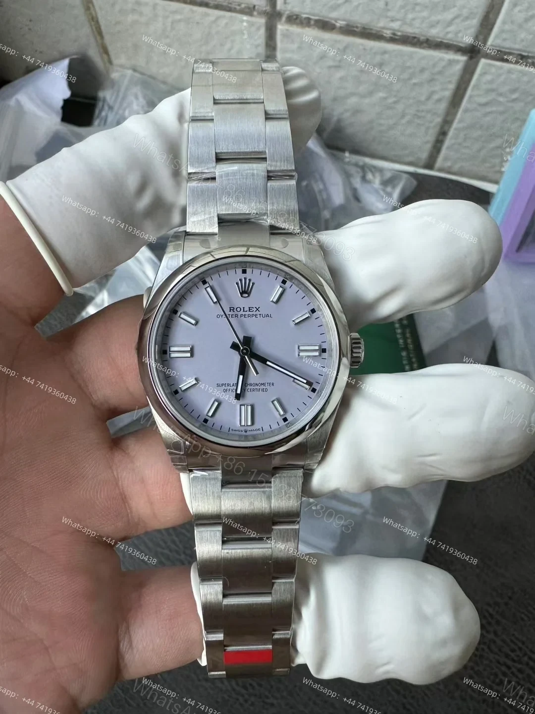 View 6 of Rolex Super Clone Oyster Perpetual M126000-0013 36mm Purple Dial 3230 Movement