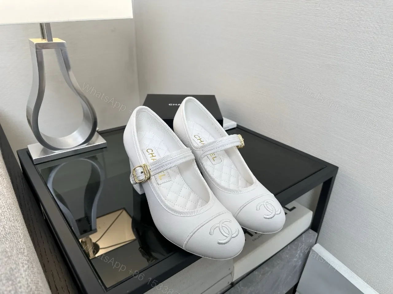 White Leather Mary Jane Pumps - Elegant, All-Day Comfort — view 1