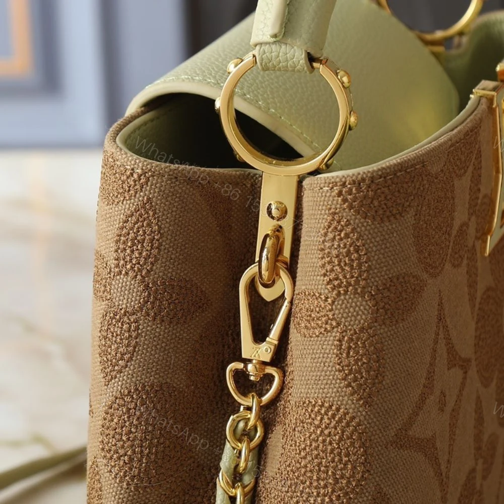 View 6 of Louis Vuitton Capucines BB Green Brown 27cm
