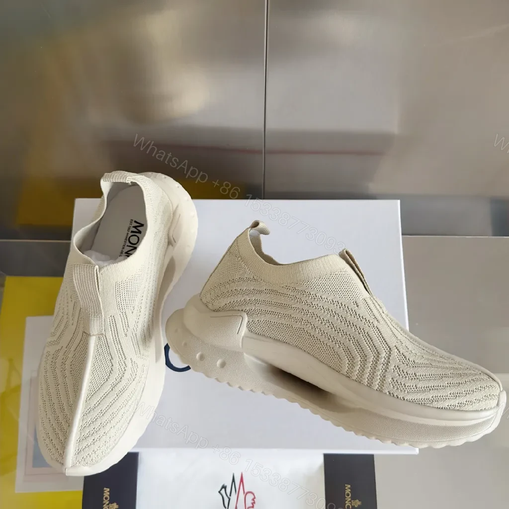 View 4 of Neutral Knit Luxe Sneakers: Light Weight, All-Day Comfort