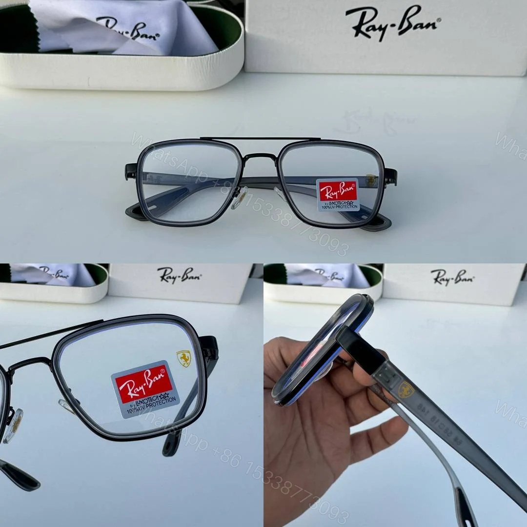 View 2 of First Copy Rayban 06 Grey Plano Sunglasses