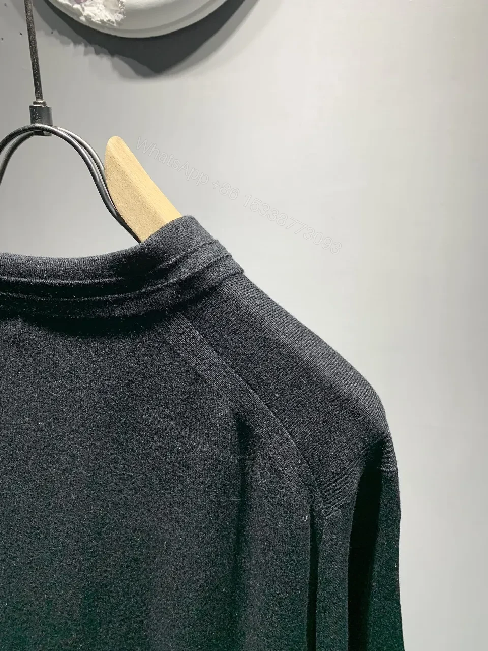 View 7 of Dark Knit Polo: Subtle Monogram Detail, Elevated Everyday Wear