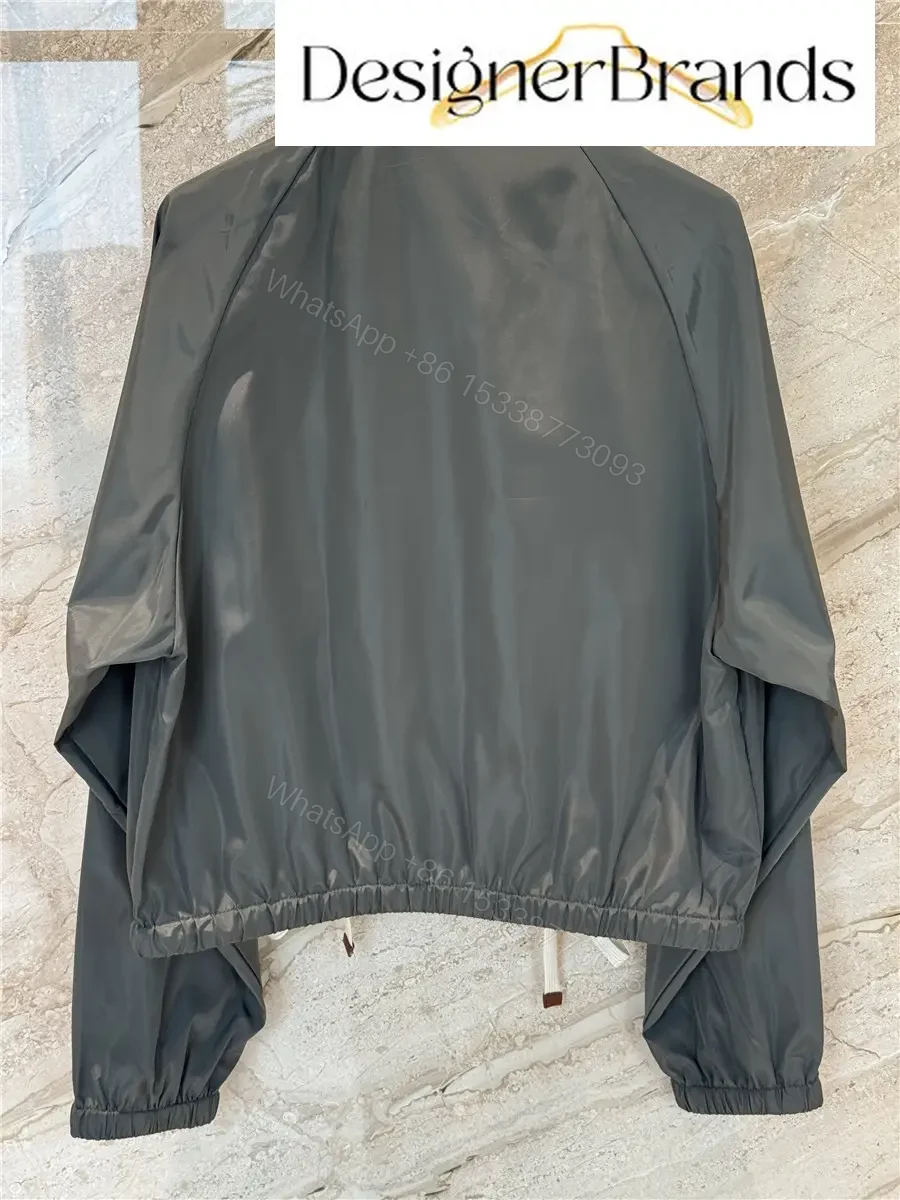 View 9 of Miu Miu Forest Green Technical Fabric Belted Jacket