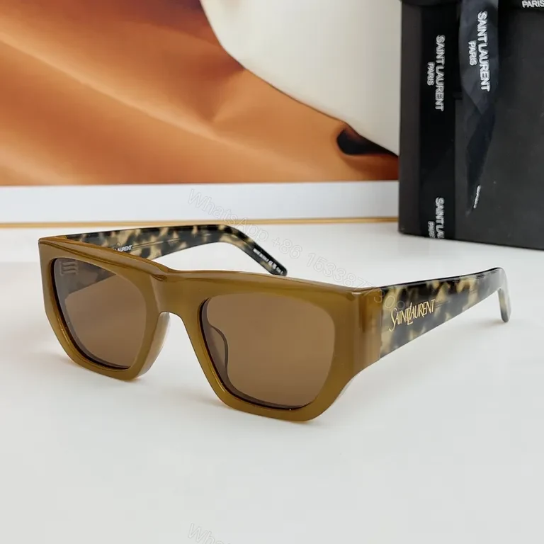 View 2 of Black Acrylic Cat-Eye Sunglasses | Luxe Saint Laurent-Inspired Comfort
